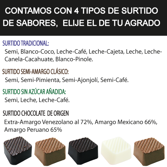 Caja Rígida 25 Chocolates, Puebla diseño: "Me Traes Loquito"