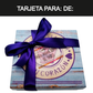 Caja Rígida 25 Chocolates, Puebla diseño: "Mamá: eres la reina de mi corazón-Azul"